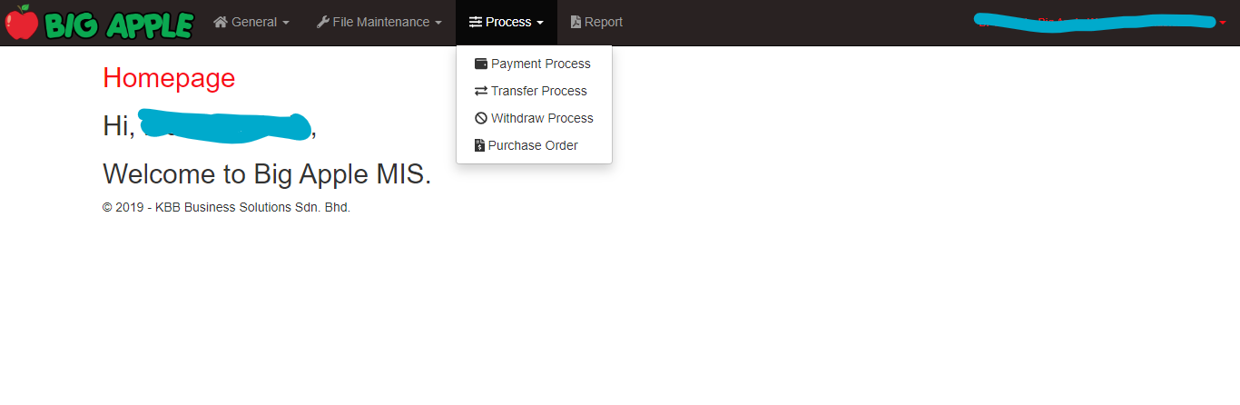 BAMIS process droplist